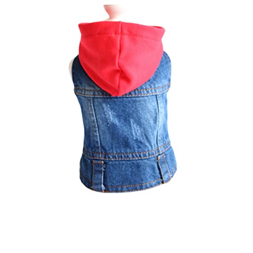 Warmhm Hundekleidung XXL Retro Jeansweste mit Strickmütze für Atmungsaktives Design für Herbst Chihuahua Bulldogge Warmhm Hundekleidung XXL Retro Jeansweste mit Strickmütze für Atmungsaktives Design für Herbst Chihuahua Bulldogge von Warmhm