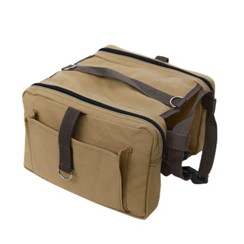 Warmhm Hunderucksack Tragbarer Verstellbarer Outdoor Rucksack aus Atmungsaktivem Canvas für Reisen Camping Taschen für Snacks und Zubehör Khaki Warmhm Hunderucksack Tragbarer Verstellbarer Outdoor Rucksack aus Atmungsaktivem Canvas für Reisen Camping Taschen für Snacks und Zubehör Khaki von Warmhm