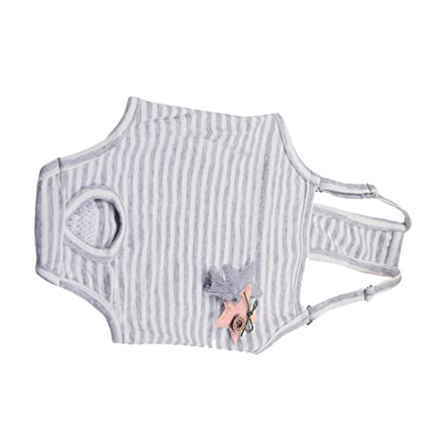 Warmhm Hundewindel für Hündinnen Hygienische Waschbare Periodenhose mit Hosenträgern Schutz Urinflecken für Inkontinenz und Läufigkeit Streifenmuster Warmhm Hundewindel für Hündinnen Hygienische Waschbare Periodenhose mit Hosenträgern Schutz Urinflecken für Inkontinenz und Läufigkeit Streifenmuster von Warmhm