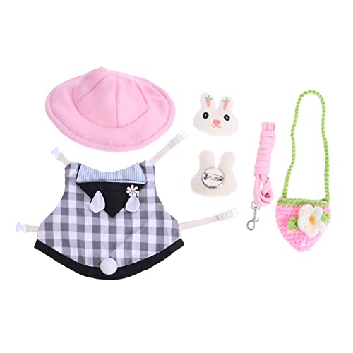Warmhm Kaninchenwesten Geschirr Set mit Leine für Kleine Haustiere Verstellbare Strapazierfähige Weste für Hamster für Outdoor Aktivitäten und Festliche Anlässe Warmhm Kaninchenwesten Geschirr Set mit Leine für Kleine Haustiere Verstellbare Strapazierfähige Weste für Hamster für Outdoor Aktivitäten und Festliche Anlässe von Warmhm