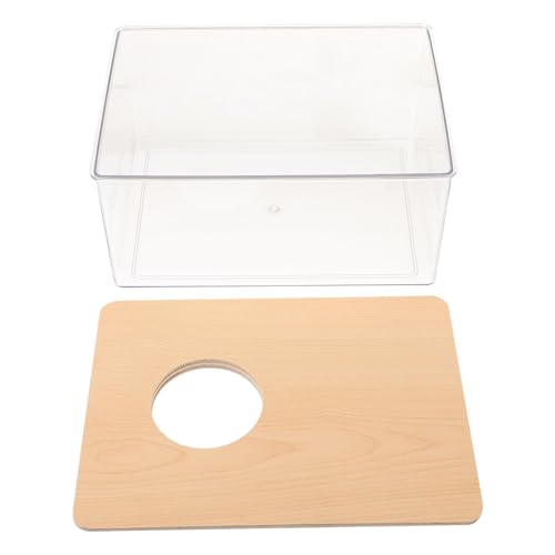 Warmhm Kasten Sandkasten für Hamster Rennmaussand Chinchilla Wurf Haustier Hamstersand Hamster sandbad Hamster-Sandbad meerschweinchen sandbad Fall tragen-badewanne Hamsterbadewanne Acryl von Warmhm