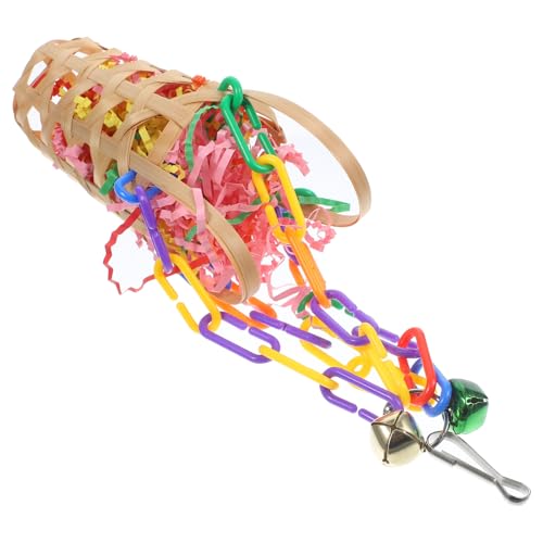 Warmhm Hängendes Vogelspielzeug Für Sittiche Und Papageien Natürliches Spielzeug Für Käfig Mit Haken Zum Aufhängen Für Nymphensittiche Und Vögel Zur Unterhaltung Und Bewegung von Warmhm