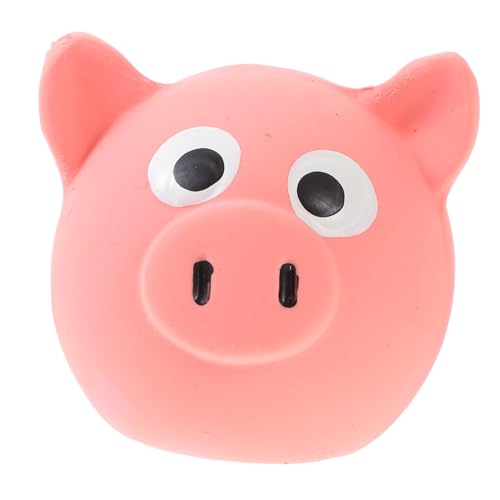Warmhm Kauspielzeug für Quietschendes Schweinekopf aus Sicherem Material für Welpen Fördert Kauinstinkt und Sorgt für Stundenlangen Spielspaß von Warmhm