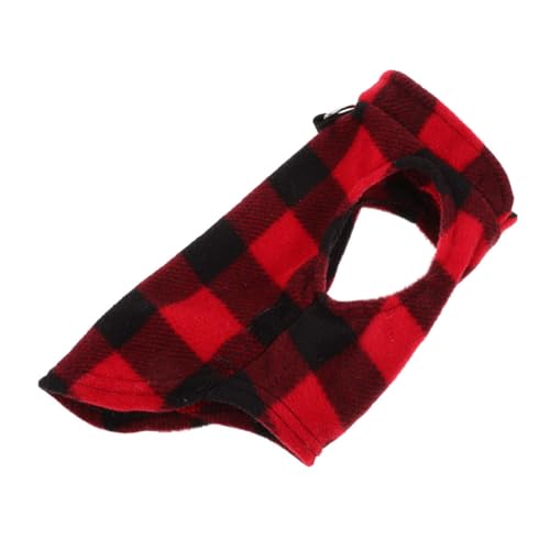 Warmhm Kleiner Hund Fleece Weste Winterjacke mit Ring Leinenbefestigung Karomuster für Kleine bis Mittelgroße Hunde XL Warmhm Kleiner Hund Fleece Weste Winterjacke mit Ring Leinenbefestigung Karomuster für Kleine bis Mittelgroße Hunde XL von Warmhm