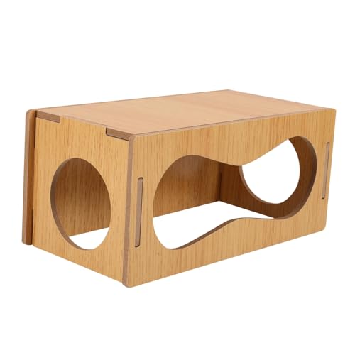 Warmhm Kleines Hamsterversteck Aus Holz Atmungsaktives Reinigendes Hamsterhaus Für Kleine Rückzugsort Für Meerschweinchen Und Hamster von Warmhm