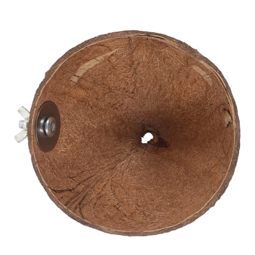 Warmhm Kokosnuss Vogelhaus für Sittiche und Papageien Natürliches und Spielplatz Zubehör für Zucht und Hängendes Nest aus Kokosnussschale Gemütlicher Warmhm Kokosnuss Vogelhaus für Sittiche und Papageien Natürliches und Spielplatz Zubehör für Zucht und Hängendes Nest aus Kokosnussschale Gemütlicher von Warmhm