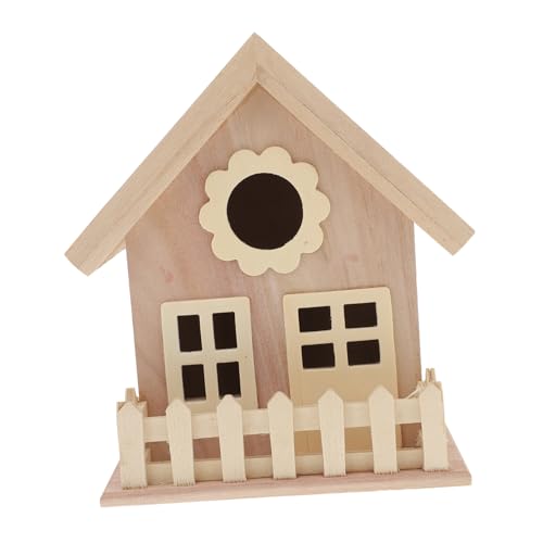 Warmhm Kreatives Holz Vogelhaus mit Fenstern für DIY Graffiti Hütte für Garten und Outdoor Atmungsaktives Design für Schlaf Holzvögel Nest Warmhm Kreatives Holz Vogelhaus mit Fenstern für DIY Graffiti Hütte für Garten und Outdoor Atmungsaktives Design für Schlaf Holzvögel Nest von Warmhm