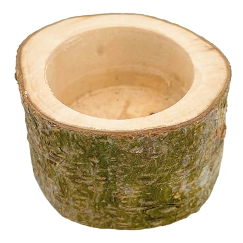Warmhm Meerschweinchenfutterschale aus Holz Futter und Spielschüssel für Hamster Chinchillas und Kleine Haustiere Hygienisch Reinigen von Warmhm