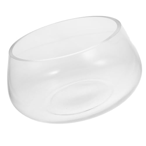 Warmhm Elegantes Rundes Glas-Aquarium Mit Fischschale Glas-Aquarium Dekorative Landschaftsgestaltung von Warmhm