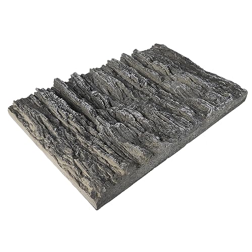 Warmhm PU Hintergrundplatte Für Aquarien Und Terrarien Dekorativer Steinlook Zubehör Für Reptilienbecken Und Fischbecken Graue Kalksteinoptik von Warmhm