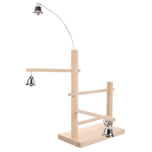 Warmhm Holz Vogel Spielplatz Papagei Playstand Sitzstange Ständer Übung Bar Für Nymphensittich Vogelkäfigzubehör Vogelsitzstange Vogelspielzeug von Warmhm