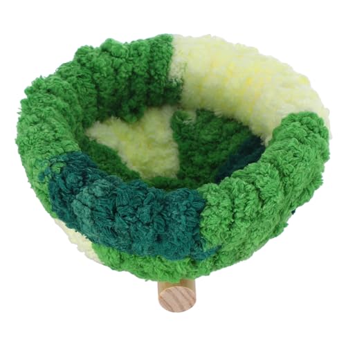 Warmhm Papageiung Barsch Stand Für Käfig Mit Nest Plüsch Warmes Vogel Nest Vogelkäfigzubehör Gemütliche Papageienbett Winter -sittich Nest Für Kleine Vögel Und Cockatiels von Warmhm
