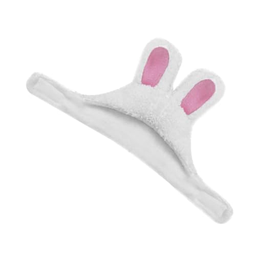Warmhm Pet Rabbit Ohrhut Verstellbares Hasenkostüm Für Katzen Für Halloween -Partys Weiche Plüsch Haustier Kopfbedeckung Süße Lustige Haustierhut Kawaii Katze Kopfbedeckung von Warmhm