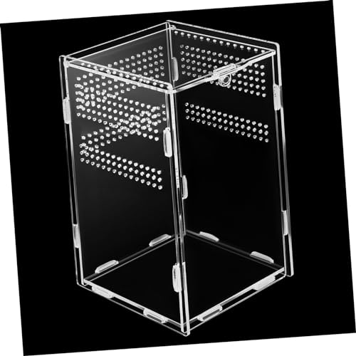 Warmhm Reptilien Terrarium Box aus Vielseitig Einsetzbar für Schlangen Vogelspinnen Insekten und Langlebiges Design Transparent für Optimale Beobachtung von Warmhm