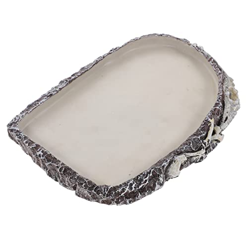 Warmhm Reptilien Wasserschale Für Schildkröten Schlangen Und Echsen Multifunktionale Fütterungs Und Trinkschale Aus Robustem Material Design Für Terrarien von Warmhm