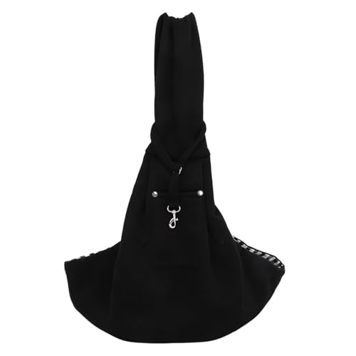 Warmhm Rucksack für Haustiere Hundeträger Reisetasche für Haustiere Hund Tragetasche Hundeschließsack Haustierreiseträger Welpenhalter Hund Reisetasche Haustierträger Polyester Schwarz von Warmhm