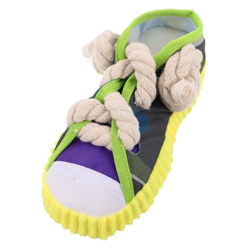 Warmhm Squeaky Slipper Design mit Baumwollseil Interaktives Kauspielzeug für Welpen mit Geräuschfunktion für Drinnen und Draußen Warmhm Squeaky Slipper Design mit Baumwollseil Interaktives Kauspielzeug für Welpen mit Geräuschfunktion für Drinnen und Draußen von Warmhm