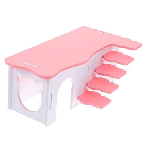 Warmhm Versteckhaus mit Treppe für Hamster und Meerschweinchen Nistplatz für Kleintiere Sicher und Bequem für Schlaf Langlebig und Geruchlos von Warmhm