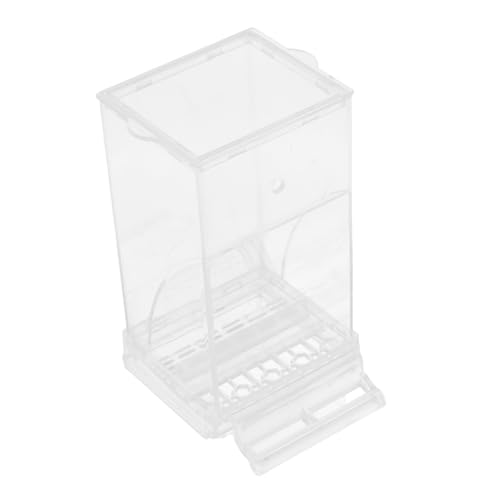 Warmhm Vogelfütterer Vogelwasserflasche Vogeltrinker Vogelfutterschale Vogelfutterstation Wasserspender Für Sittiche Futternapf Für Vögel Futterspender Für Papageien Abs Transparent von Warmhm