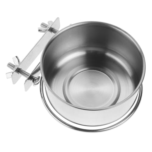 Warmhm Wandmontierter Hundenapf Zubehör Für Hundekisten Kleine Hundenäpfe Hängender Hundenapf Hängende Futternäpfe Wandhängender Haustierschalen Hund Wassernapf Silver Rostfreier Stahl von Warmhm