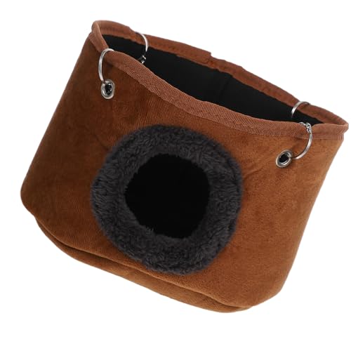 Warmhm Weiche und Hängematte für Hamster Ratten Frettchen Kurzkopfgleitbeutler Edelstahlkette Pflegeleichtes Käfigzubehör Platzsparend von Warmhm