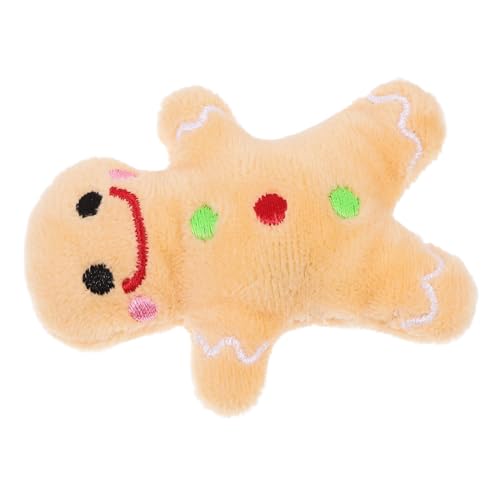 Warmhm Weihnachtliches Kauspielzeug für Plüsch Lebkuchenmann Sicher für Zähne Langlebiges Beißen für Haustiere zur Weihnachtszeit Warmhm Weihnachtliches Kauspielzeug für Plüsch Lebkuchenmann Sicher für Zähne Langlebiges Beißen für Haustiere zur Weihnachtszeit von Warmhm