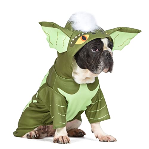 Warner Bros Horror Gremlins Halloween Kostüm für Hunde mit Kapuze, Größe M | Hundekostüme, niedliche Haustier Gruselkostüme Hunde | Offizielles Lizenzprodukt, Grün (FF21797) von Warner Bros