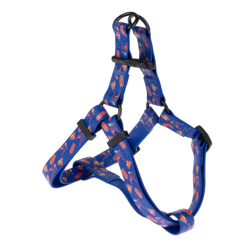 DC Superman Geschirr, blau - Größe M: 51 - 66 cm Brustumfang von Warner Bros