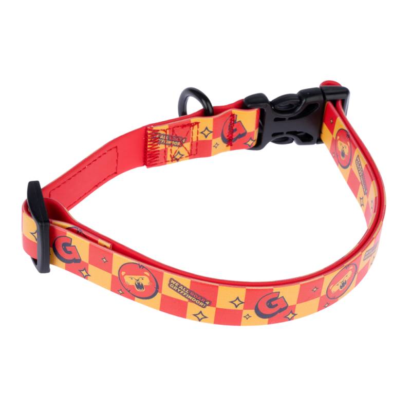Harry Potter Halsband Gryffindor, orange - Größe S: 25 - 36 cm Halsumfang, 20 mm breit von Warner Bros