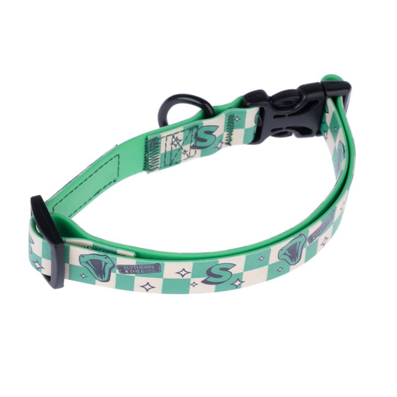 Harry Potter Halsband Slytherin, grün - Größe M: 30 - 46 cm Halsumfang, 20 mm breit von Warner Bros