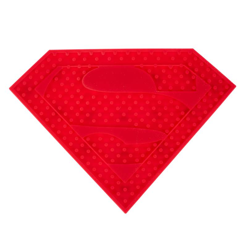 DC Superman Schleckmatte - L 18 x B 13 x H 1 cm von Warner Bros