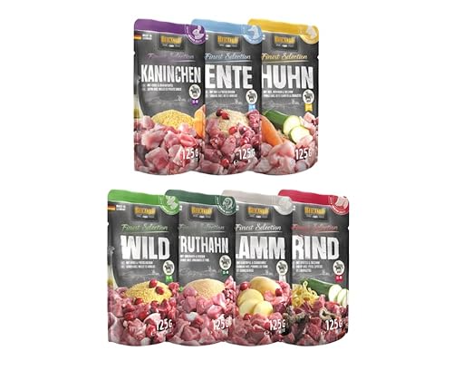 Belcando Frischebeutel Nassfutter | Multi Bundle, Mix Paket, Sparpaket, 7 Verschiedene Sorten | 21x125g Belcando Frischebeutel Nassfutter | Multi Bundle, Mix Paket, Sparpaket, 7 Verschiedene Sorten | 21x125g von Warnick´s Tierfutterservice