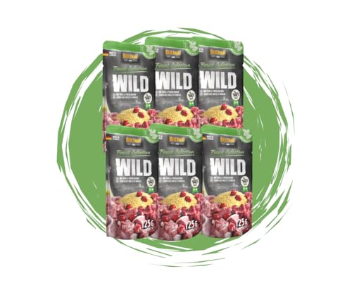 Belcando Frischebeutel Nassfutter | Multi Bundle, Sparpaket | Verschiedene Sorten | 6x125g (125g, 6X Wild) von Warnick´s Tierfutterservice