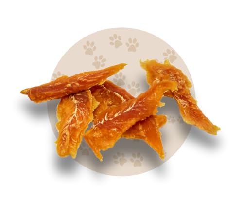 Hundesnack | Natursnack für Hunde | Hähnchenbrustfilet | Hühnchenbrustfilet | Hühnerbrustfilet | Chicken Filet | ca. 10-14 cm | Flach von Warnick´s Tierfutterservice