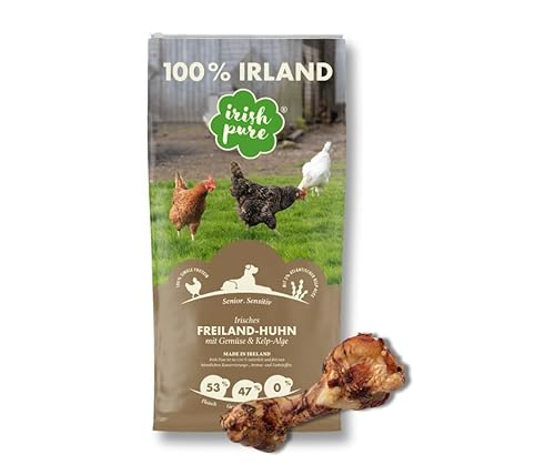 Irish Pure Senior | Freiland Huhn 12kg + Power Bone | Sparpaket | Bundle von Warnick´s Tierfutterservice