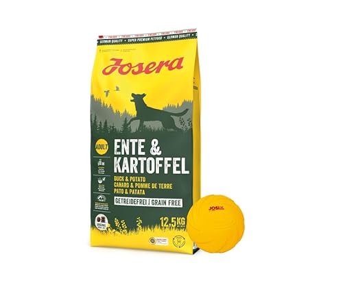 Josera Exclusive Ente & Kartoffel, Hundefutter, Trockenfutter, 12,5 KG + Goodie Frisbee von Warnick´s Tierfutterservice