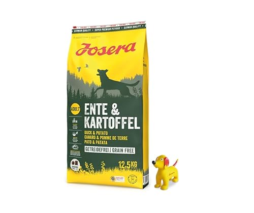 Josera Exclusive Ente & Kartoffel, Hundefutter, Trockenfutter, 12,5 KG + Goodie Quietsche Seppl von Warnick´s Tierfutterservice