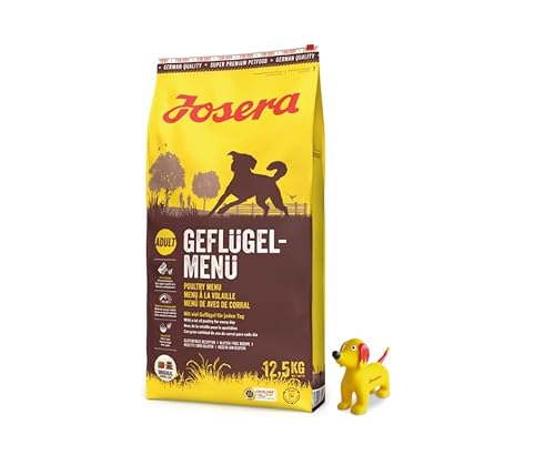 Josera Exclusive Geflügelmenü, Hundefutter, Trockenfutter, 12,5 KG + Goodie Quietsche Seppl von Warnick´s Tierfutterservice