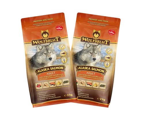 Wolfsblut Hund Adult | Trockenfutter | Multi Bundle | Mix Paket | Sparpaket | 2 x 2 kg | Verschiedene Sorten (2 x 2 KG, Alaska Salmon) von Warnick´s Tierfutterservice