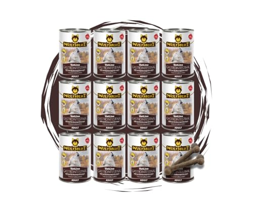 Wolfsblut Vetline Hundefutter - GASTROINTESTINAL, 12x395g - Sparbundel, Sparpaket - inklusive Warnicks Tierfutterservice Hundesnack Goodie Wolfsblut Vetline Hundefutter - GASTROINTESTINAL, 12x395g - Sparbundel, Sparpaket - inklusive Warnicks Tierfutterservice Hundesnack Goodie von Warnick´s Tierfutterservice