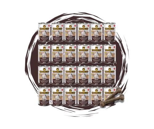 Wolfsblut Vetline Hundefutter - GASTROINTESTINAL, 24x395g - Sparbundel, Sparpaket - inklusive Warnicks Tierfutterservice Hundesnack Goodie von Warnick´s Tierfutterservice