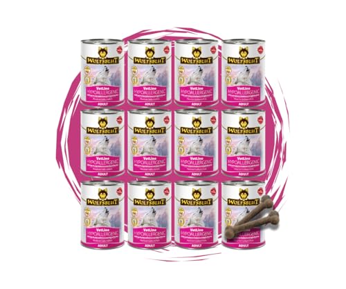 Wolfsblut Vetline Hundefutter - Hypoallergenic, 12x395g - Sparbundel, Sparpaket - inklusive Warnicks Tierfutterservice Hundesnack Goodie Wolfsblut Vetline Hundefutter - Hypoallergenic, 12x395g - Sparbundel, Sparpaket - inklusive Warnicks Tierfutterservice Hundesnack Goodie von Warnick´s Tierfutterservice