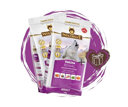 Wolfsblut Vetline Hundefutter - RENAL, 2x2kg - Sparbundel, Sparpaket - inklusive Warnicks Tierfutterservice Hundesnack Goodie Wolfsblut Vetline Hundefutter - RENAL, 2x2kg - Sparbundel, Sparpaket - inklusive Warnicks Tierfutterservice Hundesnack Goodie von Warnick´s Tierfutterservice