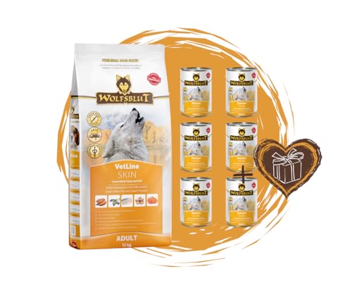 Wolfsblut Vetline Hundefutter - Skin & Coat, 12kg + 6x395g - Sparbundel, Sparpaket - inklusive Warnicks Tierfutterservice Hundesnack Goodie Wolfsblut Vetline Hundefutter - Skin & Coat, 12kg + 6x395g - Sparbundel, Sparpaket - inklusive Warnicks Tierfutterservice Hundesnack Goodie von Warnick´s Tierfutterservice
