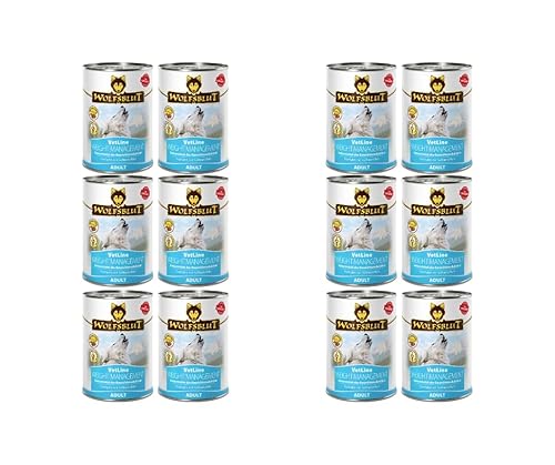 Wolfsblut Vetline | Hundefutter | Sparbundle | Sparpaket (2 x (6x395g), Weight Management) von Warnick´s Tierfutterservice