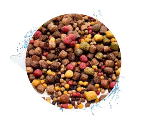 KOI - KOIFUTTER 5-Sorten-Mix 20KG mit Paprika + Spirulina (3-6mm) von Warnick´s Tierfutterservice