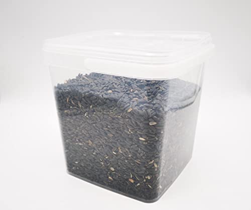 Sonnenblumenkerne schwarz 5-20 Liter HK Deutschland Vogelfutter Wildvogelfutter (1 Liter) von Warnicks Tierfutterservice