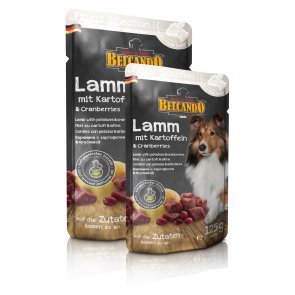 Warnick´s Tierfutterservice SPARPACK Belcando Frischebeutel Lamm und Kartoffel mit Cranberries 12 x 125g von Warnick´s Tierfutterservice