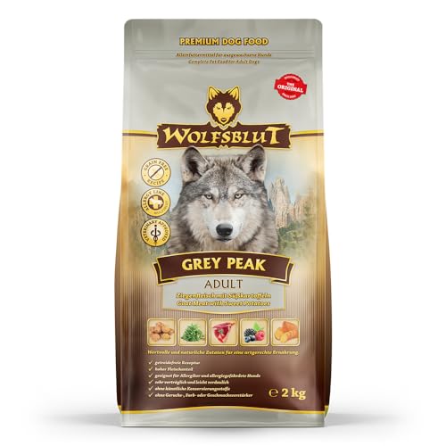 Warnicks Tierfutterservice Wolfsblut Grey Peak Adult mit Ziegenfleisch und Süßkartoffel SPARPACK 2x2 Kg von Warnicks Tierfutterservice