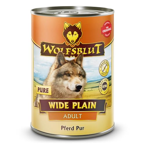 Warnicks Tierfutterservice Wolfsblut Wide Plain Pure 12 x 395 g Nassfutter für Hunde mit Pferdefleisch 4.74 Kilogramm Warnicks Tierfutterservice Wolfsblut Wide Plain Pure 12 x 395 g Nassfutter für Hunde mit Pferdefleisch 4.74 Kilogramm von Warnicks Tierfutterservice